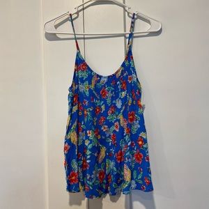 Old Navy Blue Floral tank top